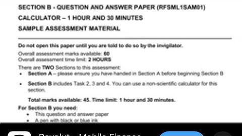 Level 1 Functional Skills Maths Practice Paper Part B Calculator Open Awards