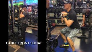Cable front squat
