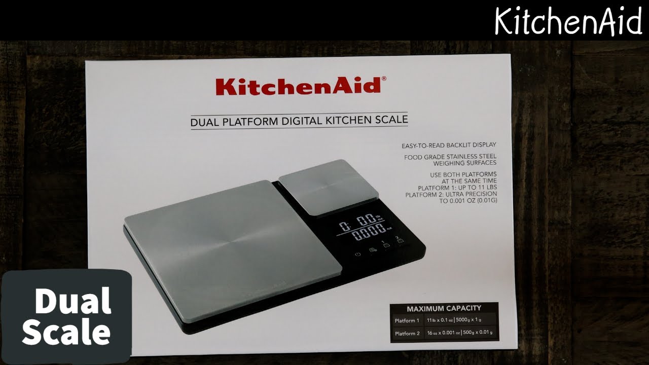 Unboxing and review of the #kitchenaid Dual Platform Scale