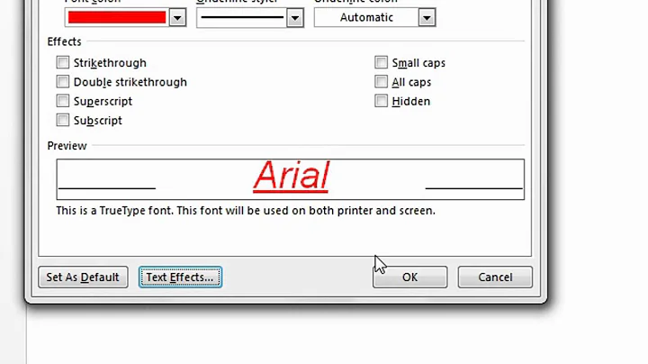 Office 2010 or 2013: How to Change the Default Font