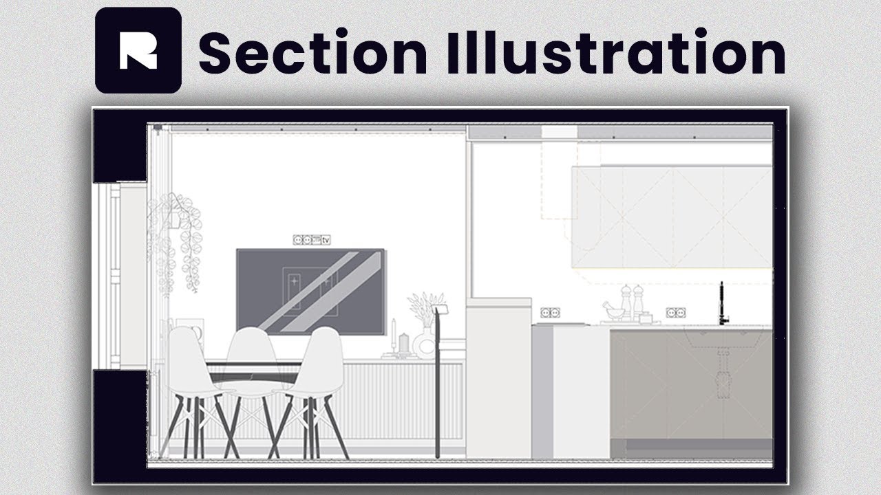 Architecture Section Rendering in One Tool | No Illustrator