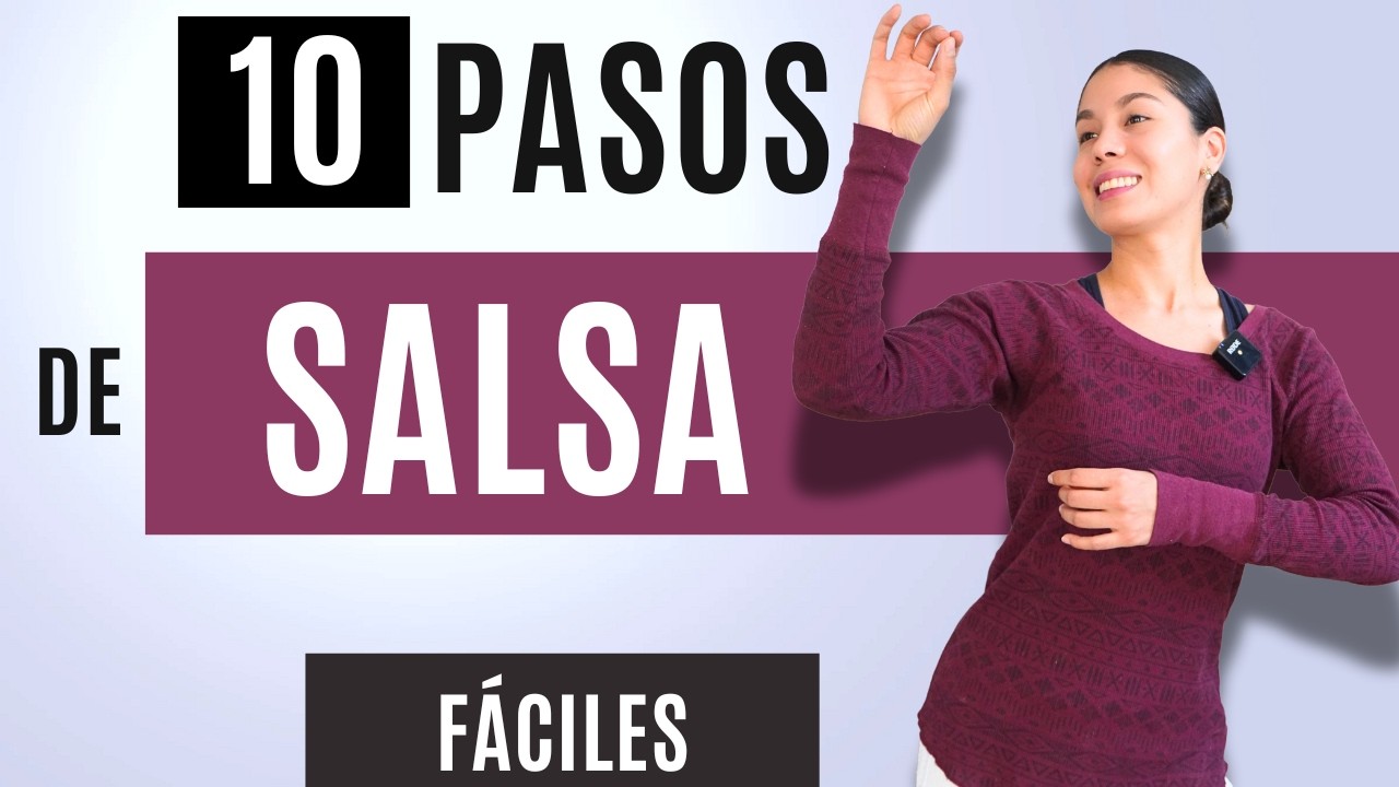 10 PASOS BÁSICOS de SALSA para BAILAR SOLO (PASO A PASO) | Pau Andrea