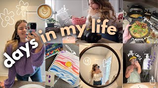 DAYS IN MY LIFE | productivity, self care, cleaning, & current reads