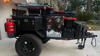 Overland trailer build. Custom Smittybuilt Scout trailer walk around