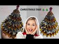 Christmas Tree with Colour Papers🎄🎄| Glue & Glitter | Hand Made | Craft #diy # christmastree #craft