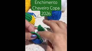 Enchimento Chaveiro Copa 2026 #crocheiniciantes #crochet #croche #artesanato