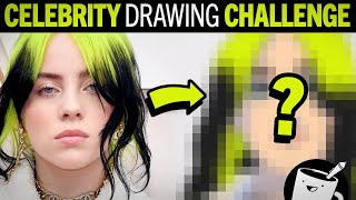 Artists Draw EVEN MORE Celebrities (Based Only On Description)