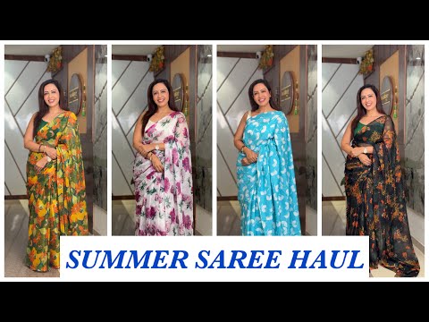 My Spring Summer Saree Collection From Amazon | Garima's Good Life