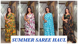 My Spring Summer Saree Collection From Amazon Garimas Good Life