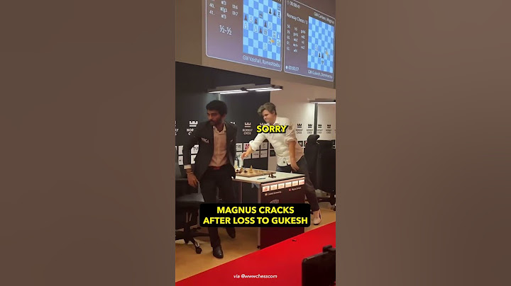Magnus Cracks After Loss To Gukesh