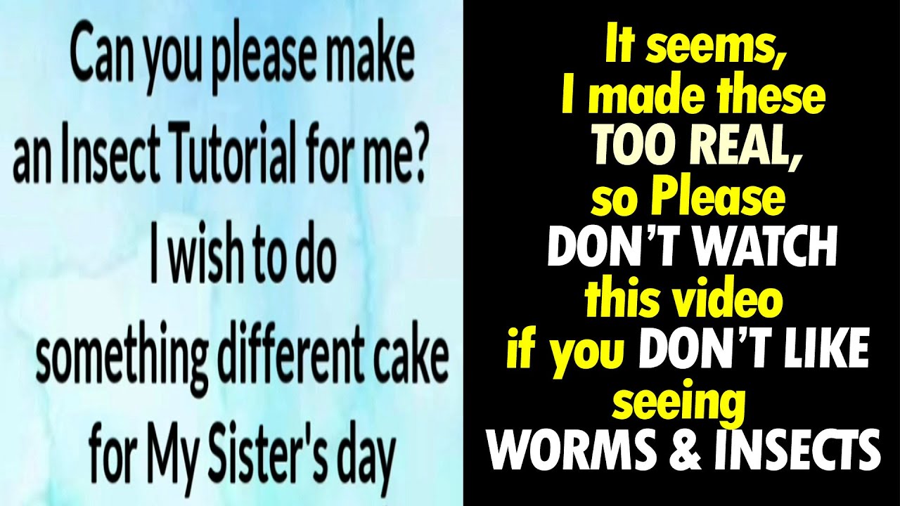 Worm & Insect Fondant Cake Toppers : Earthworm, Cockroach, Ants, Lady Bug, Centipede | Insect Cake