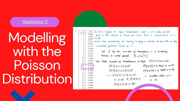 Modelleren met de Poisson-verdeling (Edexcel IAL S2 2.2)