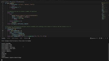 CS50 Final Project | Trivia Program