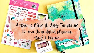 Archer and Olive ft. Amy Tangerine 2021 Undated Planner - Haul and Review