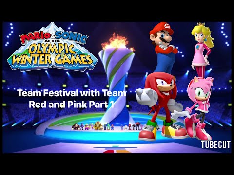 Mario & Sonic at the Olympic Winter Games Team Festival (Team Red & Pink) Part 1