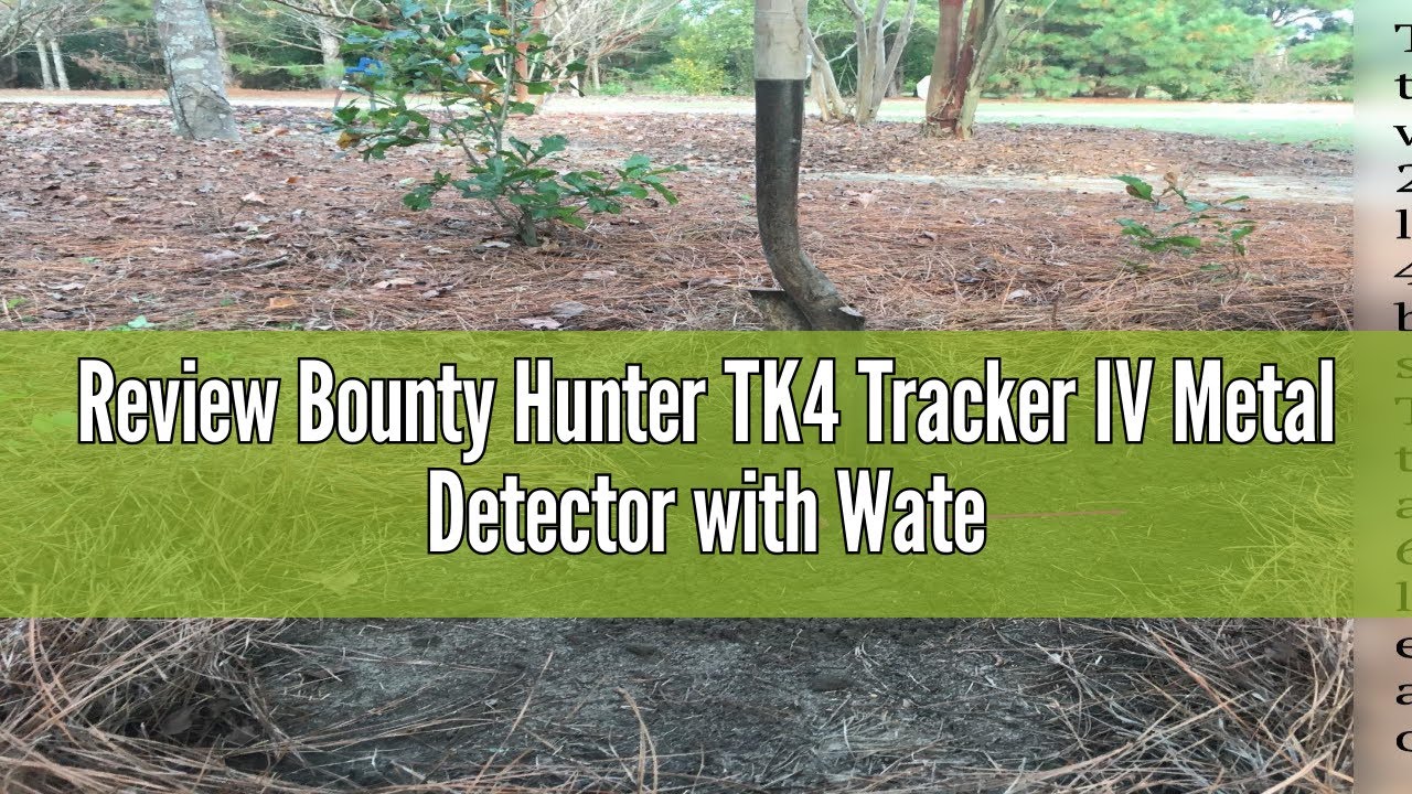 Review Bounty Hunter TK4 Tracker IV Metal Detector with Waterproof 8-Inch Coil, Versatile Detection