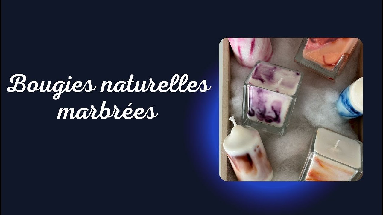 DIY - BOUGIES NATURELLES MARBREES 🕯