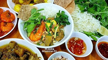 Cách Nấu MÌ QUẢNG Đơn Giản Chuẩn Vị Đậm Đà Đổi Món Cho Cả Nhà Mà Ai Cũng Làm Được |Nhamtran FV