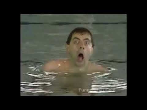 Mr  Bean   Naked Swimming