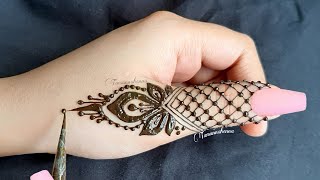easy mehndi design for fingers|most attractive finger tattoo designs|back hand mehndi designs#shorts