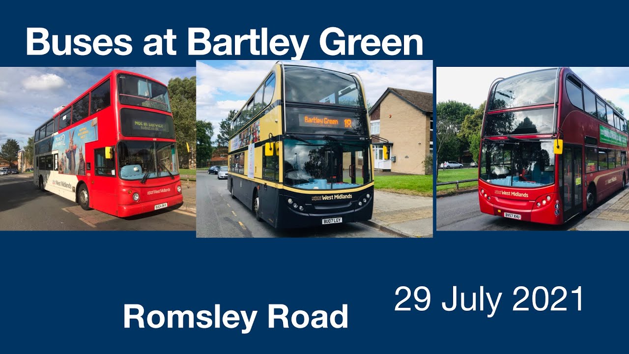 Buses at Bartley Green 29 July 2021