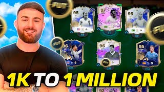 EASIEST way to go from 1k To 1 MILLION coins in EAFC 24! (How To Make 1 MILL FAST in FC 24) *GUIDE*