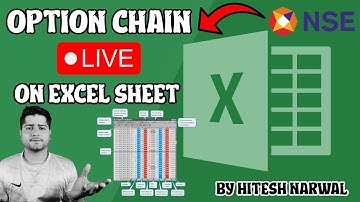 How to Import Option Chain Live Data in Excel | Option Chain in Excel By Hitesh Narwal