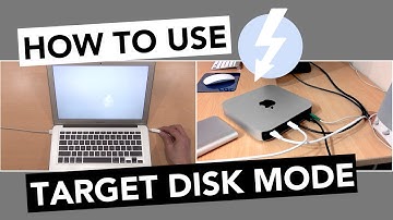 How To Use TARGET DISK MODE on Mac