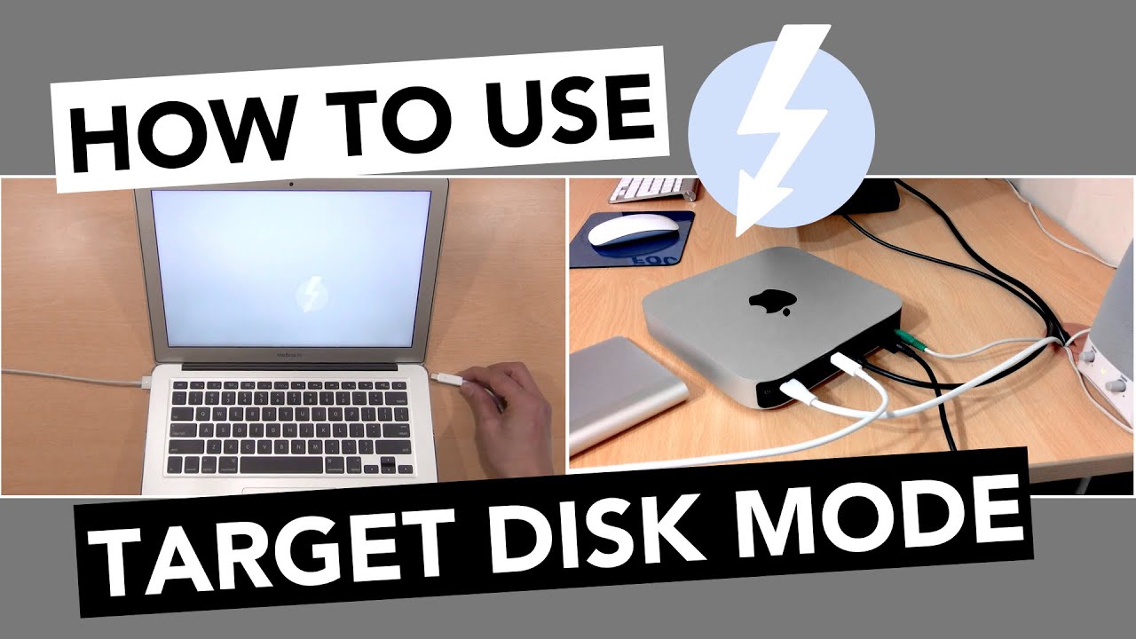 connecting one computer to another using target disk mode