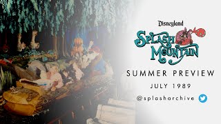 Splash Mountain Summer Preview 1989