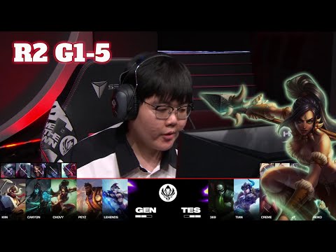 GEN vs TES - Game 5 | Round 2 LoL MSI 2024 Main Stage | Gen.G vs Top Esports G5 full game