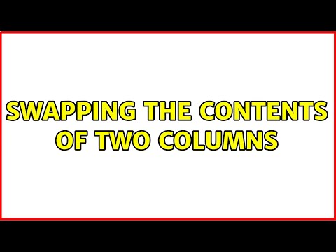 Unix & Linux: Swapping the contents of two columns (3 Solutions!!)