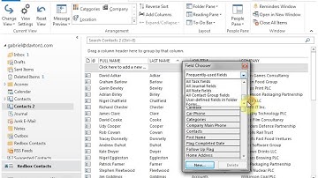 View Custom Fields in Outlook