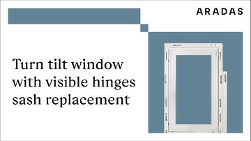 Turn tilt window with visible hinges sash replacement