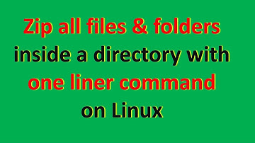 How to zip all directories inside a directory in one step in Linux