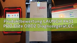 Produktbewertung LAUNCH X431 PRO Elite OBD2 Diagnosegerät,ECU Online-Codierung & Bidirektional,Volls