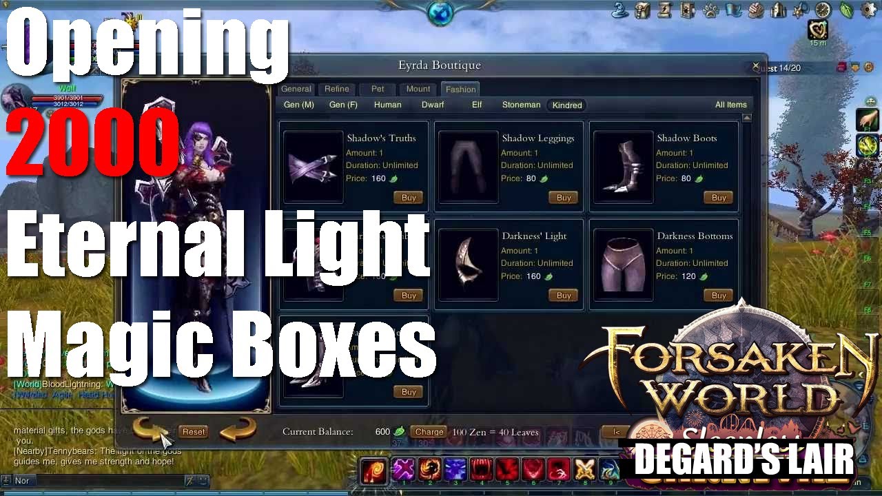 External Magic Box Forsaken World - Opening 2000 Eternal Light Magic Boxes - YouTube