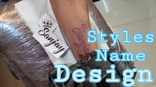 Name Tattoo Design tutorial #tattoo #masterartltp #video 