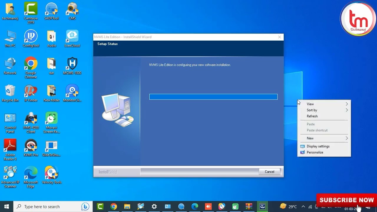 how to install CMS software installation | nvms lite 2.0