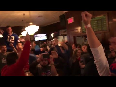 Compilation of Bills Fans Reactions to Going to Playoffs For First Time Since 1999