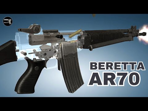 3D Animation: Beretta AR70 Rifle (Italy)