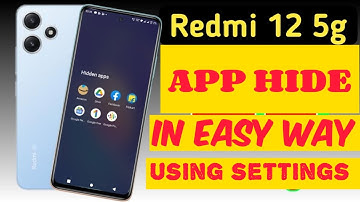 How to hide apps in Redmi 12 5g|Redmi 12 5g me app hide setting kaise kare|Redmi 12 5g app hide|#yt
