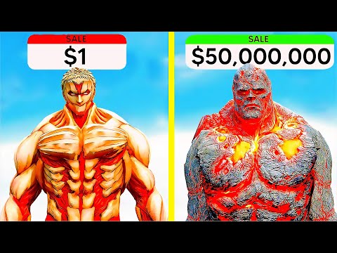 $1 GOD TITAN Vs $1,000,000 GOD TITAN In GTA 5! | GTA5 AVENGERS