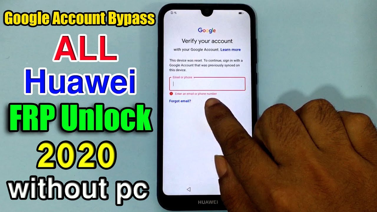 All Huawei FRP Unlock 2020/Huawei Google Account Bypass Android/EMUI 10.0./NO SIM DATA/New Method ||