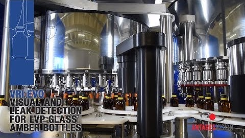 Antares Vision Group | Visual and Leak Detection for LVP Glass Amber Bottles