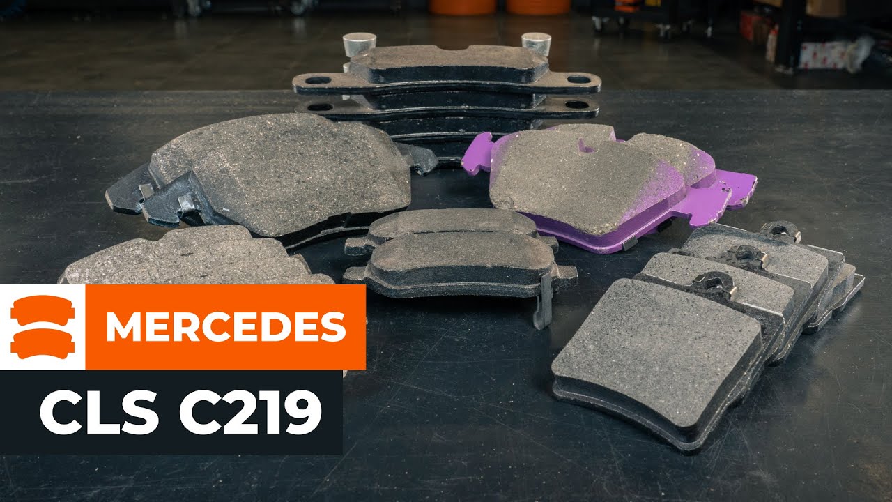 Kuinka vaihtaa etu jarrupalat MERCEDES-BENZ CLS C219 -merkkiseen autoon OHJEVIDEO | AUTODOC