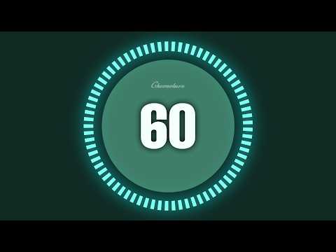 60 Second Timer 🌿 Epic Glow Ring Countdown | Emerald Green