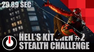 29.89s Hell's Kitchen ULTIMATE LEVEL Stealth Challenge #2 - Marvel's Spider-Man (PS4)