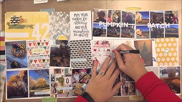 Project Life Process #24, Week 42 using Citrus Twist kits and Memorandum