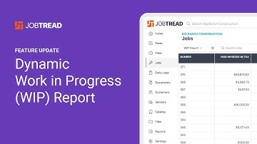 Feature Update: Dynamic Work in Progress (WIP) Report